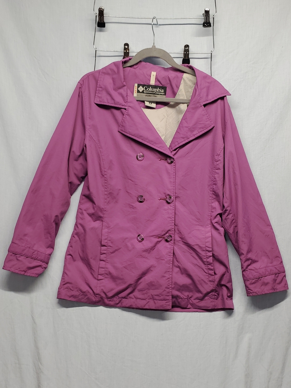 Columbia Women's Pink Lightweight Rain Jacket #179